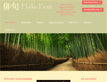 Tablet Screenshot of haikufest.com